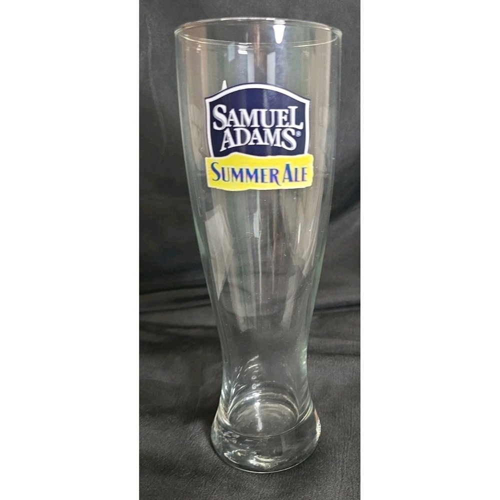 Clear Samuel Adams Summer Ale 16 oz Beer Glass Now In Season